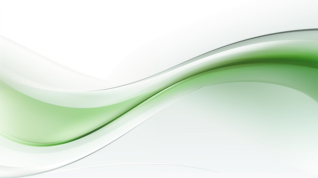Abstracte groene en witte curven voor achtergrondmoderne ontwerpelementen