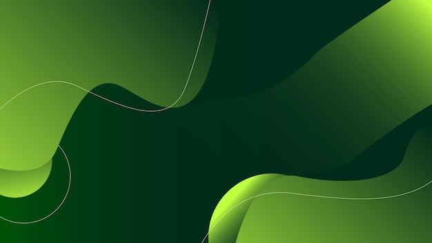 Abstracte groene kleur golf ontwerp moderne abstracte afbeelding achtergrond