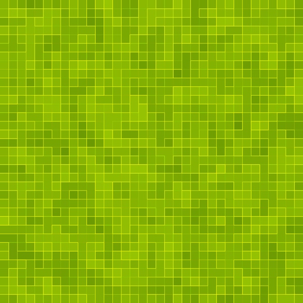 Foto abstracte helder groene vierkante pixel tegel mozaïek muur achtergrond en textuur.