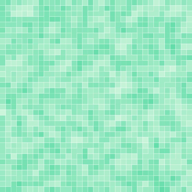 Abstracte heldergroene vierkante het mozaïekmuur van de pixeltegel