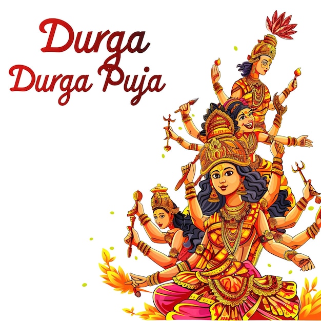 Abstracte illustratie van de Durga Puja vector