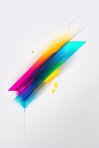 Abstracte inktvormen met verschillende kleuren