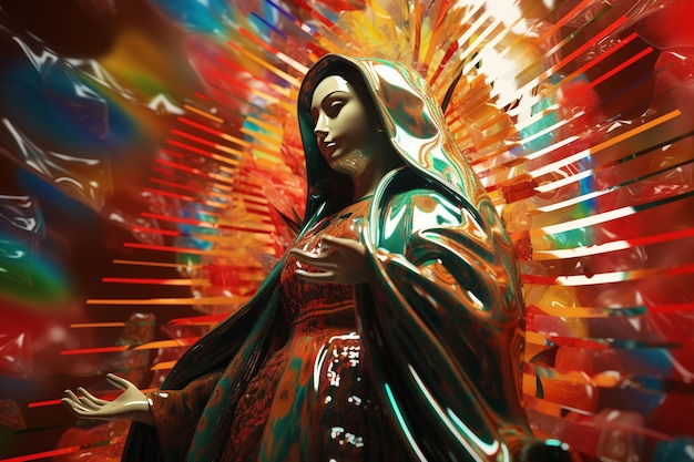 Abstracte interpretaties van de Virgen de Guadalup 00029 02