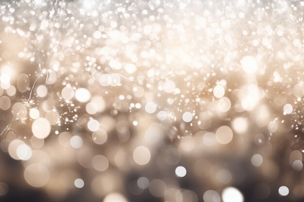 Foto abstracte kerst zilveren grijze wazige winter achtergrond bokeh