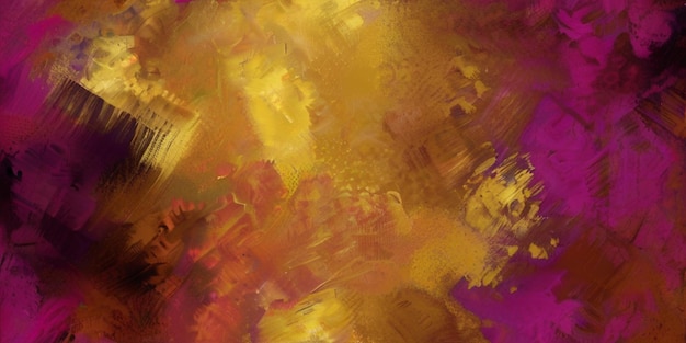 Abstracte kleur magenta textuur met gouden inclusie achtergrond Digitale illustratie die olie imiteert p
