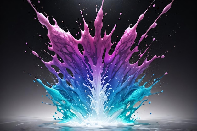 Foto abstracte kleur splashes vloeibare achtergrond behang