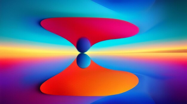 Foto abstracte kleurrijke achtergrond met een druppel water op een gekleurde achtergrond