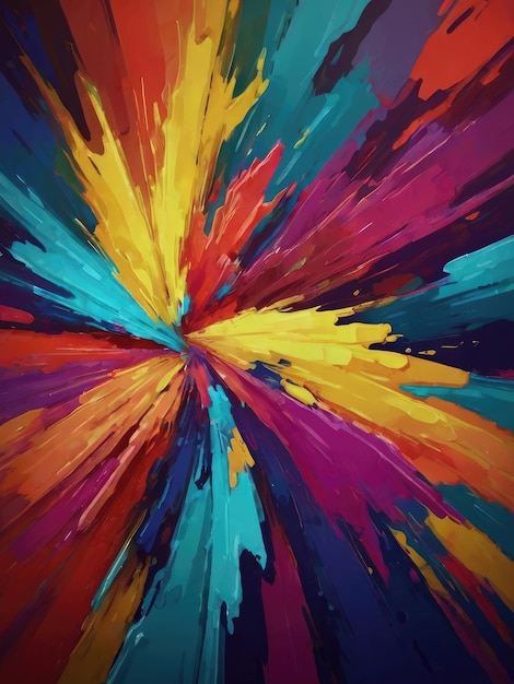 abstracte kleurrijke achtergrond met fractale explosie