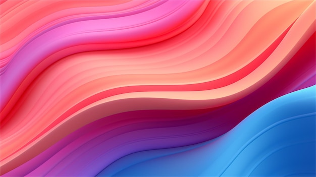 Abstracte kleurrijke achtergrond met golvende lijnen Vectorillustratie voor uw ontwerp