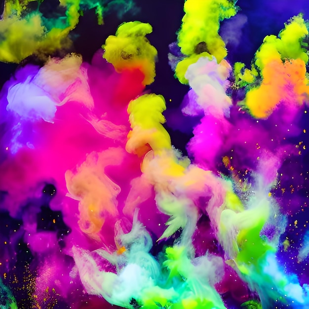 abstracte kleurrijke achtergrond met splashes Generatieve Ai