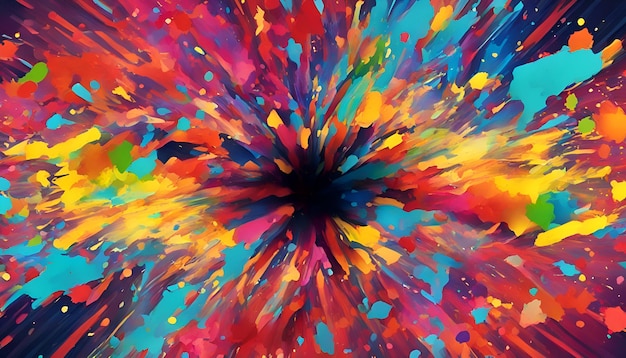 abstracte kleurrijke achtergrond met veel splashes en vlekken