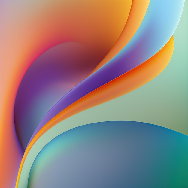 Abstracte kleurrijke achtergrond met vloeiende lijn