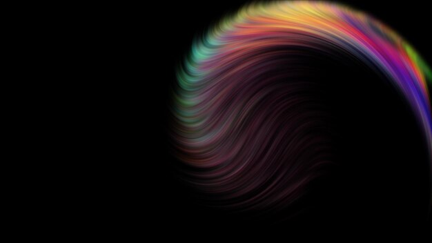 Abstracte Kleurrijke Achtergrond Twisted Gradient Golvende Twirls Patronen Motion Digital Wallpaper