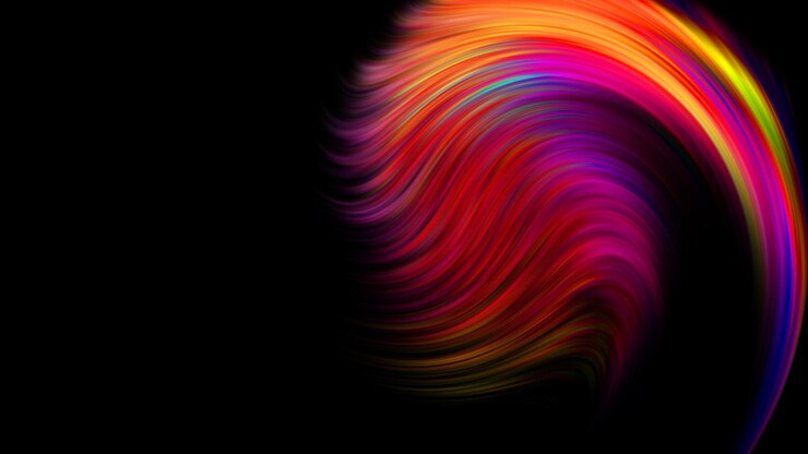 Abstracte Kleurrijke Achtergrond Twisted Gradient Golvende Twirls Patronen Motion Digital Wallpaper