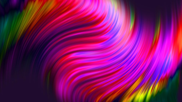 Abstracte Kleurrijke Achtergrond Twisted Gradient Golvende Twirls Patronen Motion Digital Wallpaper