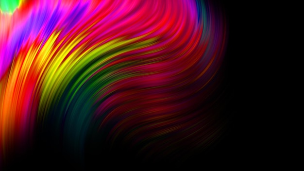 Abstracte Kleurrijke Achtergrond Twisted Gradient Golvende Twirls Patronen Motion Digital Wallpaper