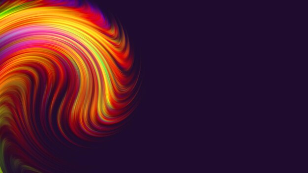 Abstracte Kleurrijke Achtergrond Twisted Gradient Golvende Twirls Patronen Motion Digital Wallpaper