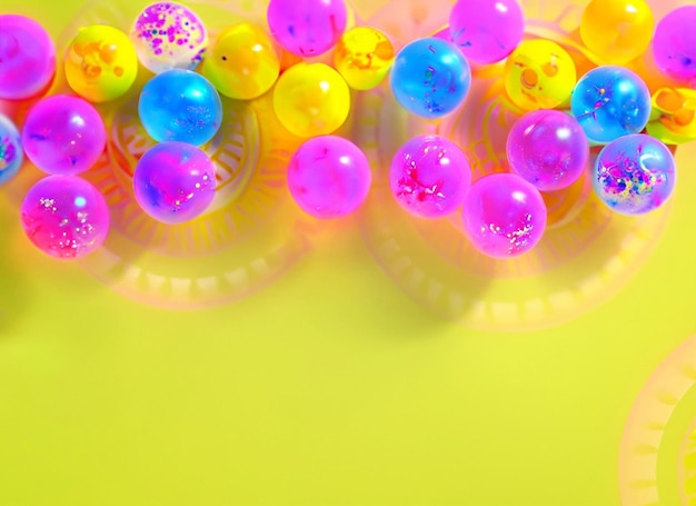 Abstracte kleurrijke Diwali ballen en abstracte achtergrond kopie ruimte