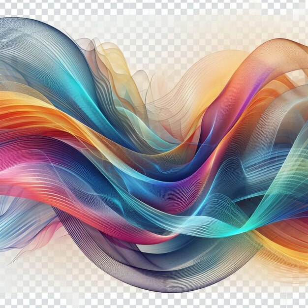 abstracte kleurrijke golven transparante stijlvolle achtergrond