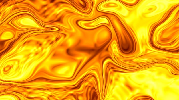 Abstracte kleurrijke gouden concept symmetrische patroon vloeibare achtergrond