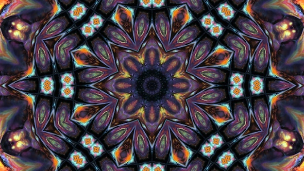 Foto abstracte kleurrijke kaleidoscoop achtergrondfoto