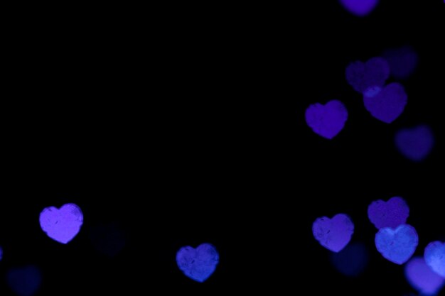 Abstracte kleurrijke liefde harten achtergrond afbeelding, bokeh, blur