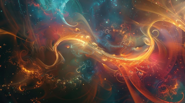 Abstracte kosmische wervelingen