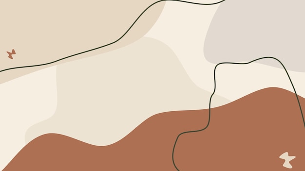Abstracte kunst achtergrond lichte beige en bruine kleuren tekenen op doek met zandgolvende vormen