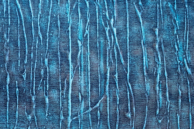 Abstracte kunst achtergrond marineblauw en turquoise kleuren Waterverf schilderij met saffier lijnen en verloop