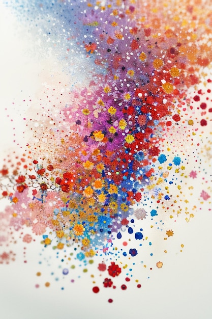 Foto abstracte kunst aquarel inkt illustratie kleurrijke elementen ontwerpen achtergrondbehang
