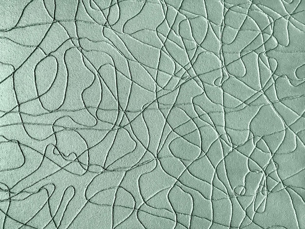 Abstracte kunst pastel groene achtergrondkleur met golvende swirl lijnen Licht olijf achtergrond met curve vloeiend lint Golfpatroon Modern grafisch ontwerp met futuristisch element