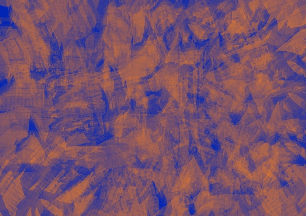 Abstracte kunstachtergrond marineblauwe en bruine kleuren Waterverf het schilderen op canvas met zacht oranje gradiënt Fragment van kunstwerk op papier met patroontextuurachtergrond