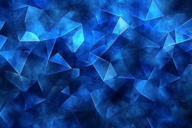 Abstracte laag poly donkerblauwe driehoek achtergrond ar c