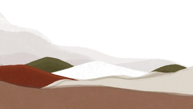 Abstracte landschap png grens transparante achtergrond bruine krijt textuur natuur illustratie