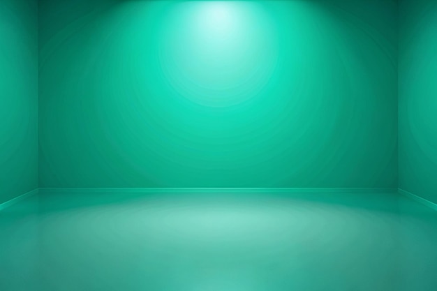 abstracte lege lichtgradiënt groene achtergrond van de studio