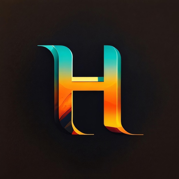 Foto abstracte letter h logo vector ontwerp sjabloon elementen voor uw applicatie of bedrijfsidentiteit