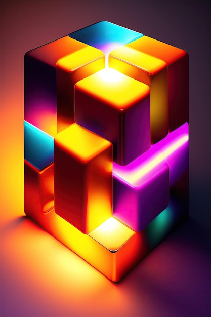Abstracte lichte achtergrond met kubussen