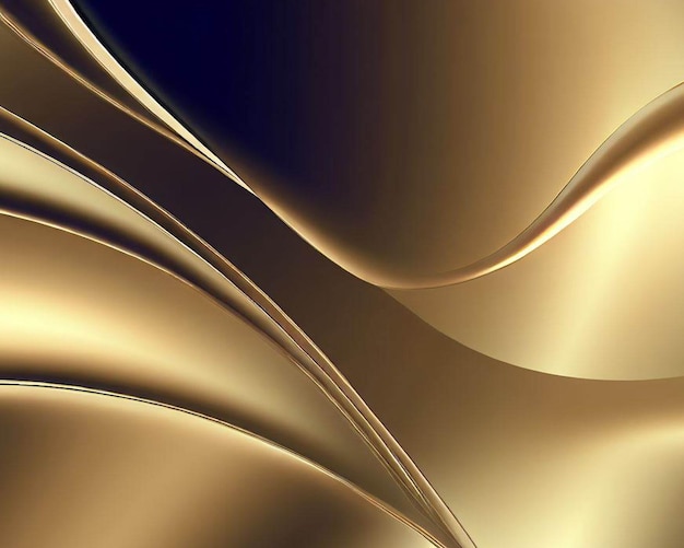 Abstracte luxe elegante gouden achtergrond gradiënt met golven