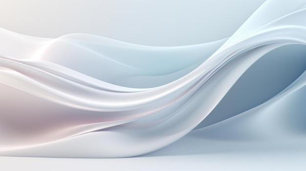 Abstracte luxe wervelende witte zijde achtergrond Witte lijnen golven abstracte achtergrond textuur Print