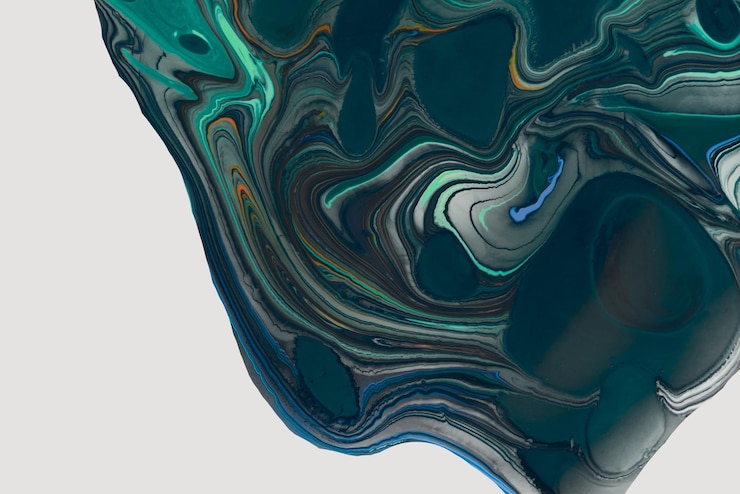 Foto abstracte marmeringskunstpatronen als kleurrijke achtergrond