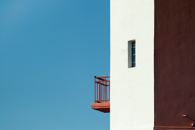 Abstracte minimale stijl architectuurachtergrond, modern gebouw