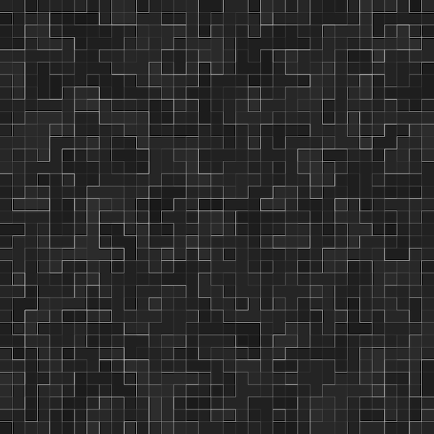 Abstracte naadloze patroon. Luxe zwarte Mosiac textuur abstracte keramische mozaïek versierd gebouw. Abstracte gekleurde keramische stenen.