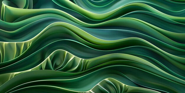 Abstracte natuurlijke achtergrond met gladde groene lijnen