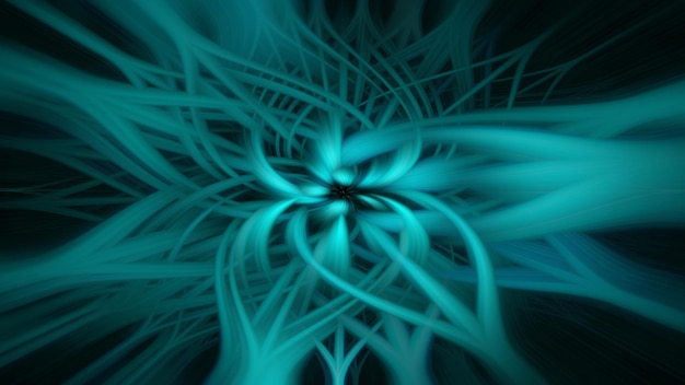 abstracte neonblauwe bloem