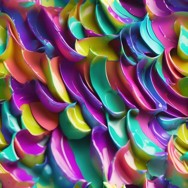 Foto abstracte neonkleuren vloeibare golvende achtergrond generatieve ai