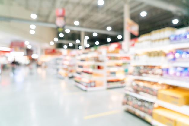 abstracte onscherpte en onscherpe supermarkt voor achtergrond