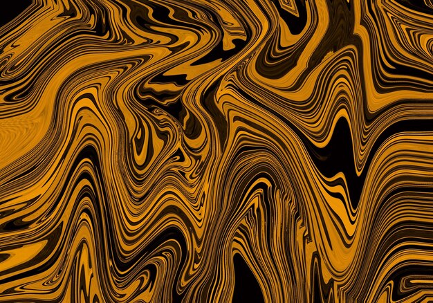 Foto abstracte oranje en zwarte vloeibare textuur achtergrond
