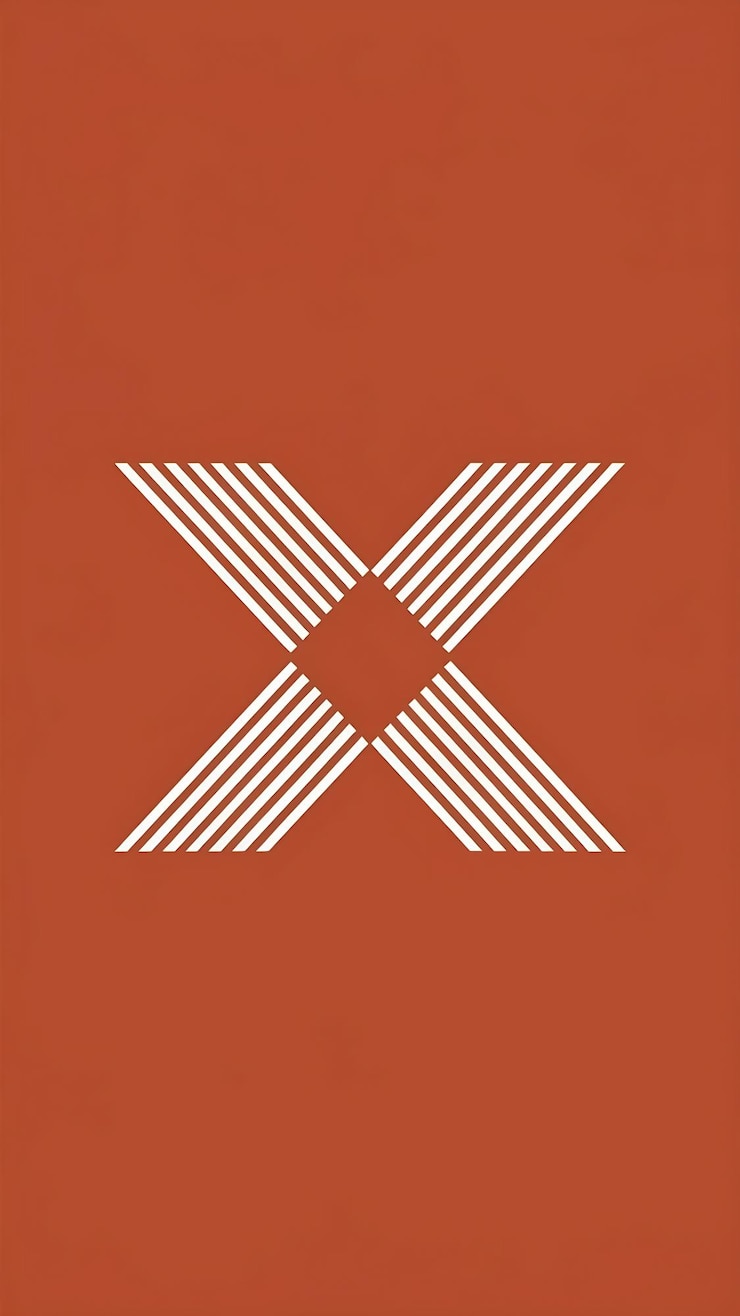 Foto abstracte oranje rombusvorm x icoon letter logo element vector