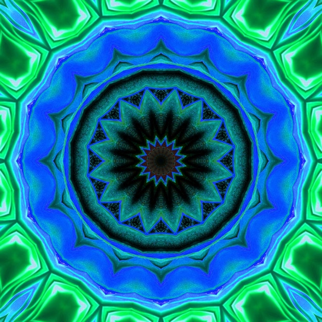 Abstracte oude geometrische mystieke achtergrondkunst schilderij mandala grafisch ontwerp