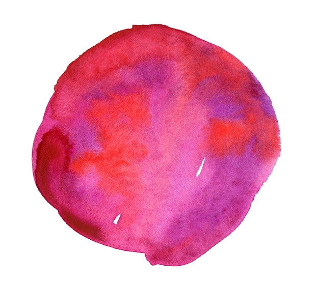 Foto abstracte paarse en roze aquarel achtergrond hand getekende aquarel spot